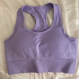Matching leggings and sports bra workout set